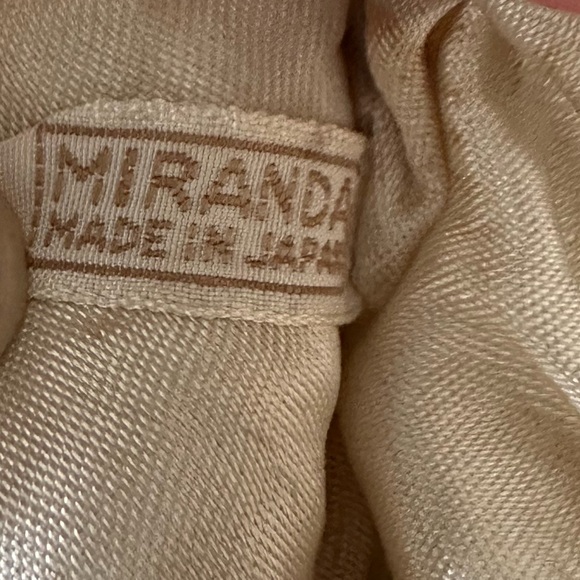 Vintage Miranda Sequin Hand Bag Clutch Purse Made in Japan Ivory Cream 1950s - Picture 6 of 9